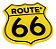Adesivo Amarelo Route 66 Emblema Decorativo Resinado - Imagem 2