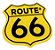 Adesivo Amarelo Route 66 Emblema Resinado Genérico - Imagem 3