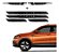 Adesivo Aplique Lateral T-cross 2020 E Soleira Protetora - Imagem 1