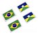 Adesivo Bandeira Brasil E Rondônia Placa Nova Carro Resinado - Imagem 4