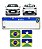 Adesivo Bandeira Brasil E Rondônia Placa Nova Carro Resinado - Imagem 5