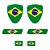 Adesivo Bandeira Do Brasil Resinado Para Placa Coluna - Adesivo Compatível - Imagem 1