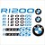 Adesivo Bmw R 1200 Gs Refletivo Preto - Imagem 4