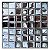 Pastilha Adesiva Cromada Glass Kit 4 Placas Adesivo 3M - Imagem 1