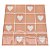 Pastilha Adesiva Coração Rose Kit 4 Placas Adesivo 3M - Imagem 7
