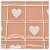 Pastilha Adesiva Coração Rose Kit 4 Placas Adesivo 3M - Imagem 8