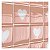 Pastilha Adesiva Coração Rose Kit 4 Placas Adesivo 3M - Imagem 6