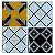 Pastilha Adesiva Arabescos Vintage Kit 4 Placas Adesivo 3M - Imagem 3