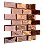 Pastilha Adesiva Tijolinho Rose Gold Kit 4 Placas Adesivo 3M - Imagem 5
