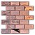 Pastilha Adesiva Tijolinho Rose Gold Kit 4 Placas Adesivo 3M - Imagem 1