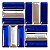 Pastilha Adesiva Baguete Cromada Azul Kit 4 Placas Adesivo 3M - Imagem 7