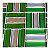 Pastilha Adesiva Baguete Cromada Verde Kit 4 Placas Adesivo 3M - Imagem 8