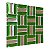 Pastilha Adesiva Baguete Cromada Verde Kit 4 Placas Adesivo 3M - Imagem 6