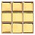 Pastilha Adesiva Cromada Dourada Kit 4 Placas Adesivo 3M - Imagem 7