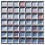 Pastilha Adesiva Resinada Mini Glass Rosa Kit 4 Placas Adesivo 3M - Imagem 1