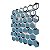 Pastilha Adesiva Resinada Colmeia Azul Kit 4 Placas 3M - Imagem 7