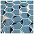 Pastilha Adesiva Resinada Colmeia Azul Kit 4 Placas 3M - Imagem 6