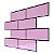 Pastilha Adesiva Resinada Metro Light Pink  Rejunte Preto - Imagem 4