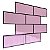 Pastilha Adesiva Resinada Metro Light Pink  Rejunte Preto - Imagem 5
