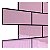 Pastilha Adesiva Resinada Metro Light Pink  Rejunte Preto - Imagem 6