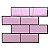 Pastilha Adesiva Resinada Metro Light Pink  Rejunte Preto - Imagem 1