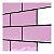 Pastilha Adesiva Resinada Metro Light Pink  Rejunte Preto - Imagem 3