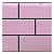 Pastilha Adesiva Resinada Metro Light Pink  Rejunte Preto - Imagem 2