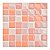 Pastilha Adesiva Mosaico Laranja Kit 4 Placas - Imagem 1