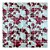 Pastilha Adesiva Resinada Floral Rosa Kit 4 Placas Adesivo 3 M - Imagem 1
