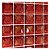 Pastilha Adesiva Resinada Vermelho Mesclado Kit 4 Placas Adesivo 3 M - Imagem 6