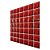 Pastilha Adesiva Resinada Vermelho Mesclado Kit 4 Placas Adesivo 3 M - Imagem 9