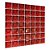 Pastilha Adesiva Resinada Vermelho Mesclado Kit 4 Placas Adesivo 3 M - Imagem 5