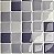 Pastilha Adesiva Resinada Mosaico Lilás Kit 4 Placas Adesivo 3 M - Imagem 8