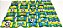 Kit 20 Laços lacinhos Adesivos Glitter G COPA Cão Gato pet - Imagem 1