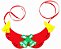 Gargantilha pet Feliz Natal  eva 10 unidades - Imagem 5