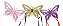 kit gargantilha pet borboleta 60 unidades - Imagem 4