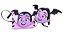 Kit tiara bolsa Vampirina eva - Imagem 1