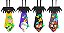 Gravata mexicana halloween eva - Imagem 1