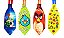Gravata sublimada pet Angry Birds cetim - Imagem 2