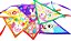 Bandana sublimada pet páscoa cetim 20 unidades. - Imagem 1