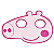 Máscara Fantasia Peppa Pig eva  1 unidades. - Imagem 1