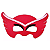 Máscara fantasia Corujita PJ MASKS e.v.a  1 unidade. - Imagem 1