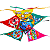 Bandana pet  MISTA estampada cetim - Imagem 2