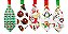 Gravata pet sublimada Natal cetim - Imagem 3