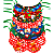 Gargantilha pet sublimada NATAL cetim - Imagem 4