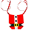 Gravata  pet sublimada Roupa  Papai Noel de NATAL cetim - Imagem 1