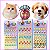 Adesivo Páscoa Pet Cartelas Cão e Gato Pet Shop Piercing K9 - Imagem 4