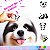 162 Adesivos Pet Cartelas Cão e Gato Pet Shop Piercing C18 - Imagem 2