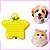 Adesivo Estrelas Pet Cartelas Cão e Gato Pet Shop C20 - Imagem 1