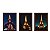 03 Quadros Decorativo Torre Eiffel A3 Moldura em Madeira(T3) - Imagem 4